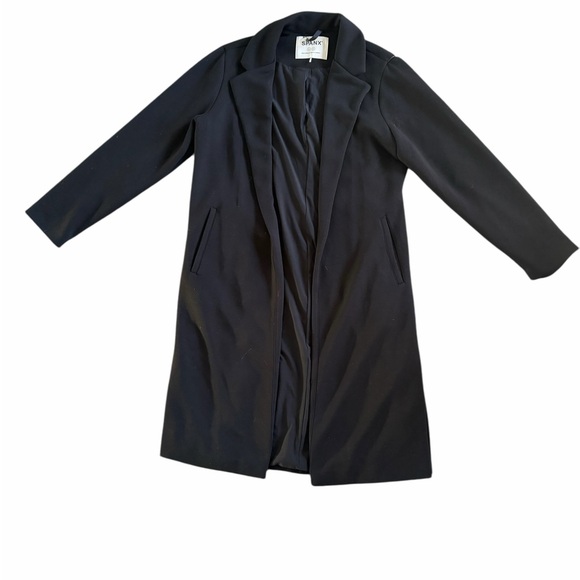 Spanx AirEssentials Long Open Front Jacket Size Medium Black - Picture 3 of 5
